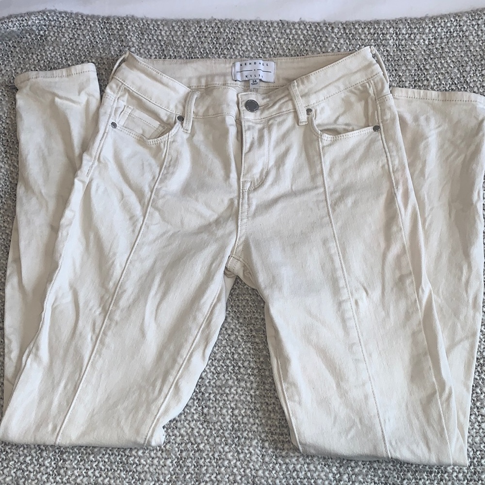 Kendall and Kylie off white jeans
